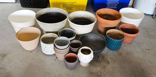 Mixed Lot of Planters and Flower Pots