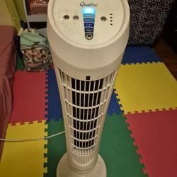 39"H Honeywell QuietSet - Rotating White Tower Fan W/ Remote Control!  5 Speed W/ Stop Timer!  Works Perfectly!