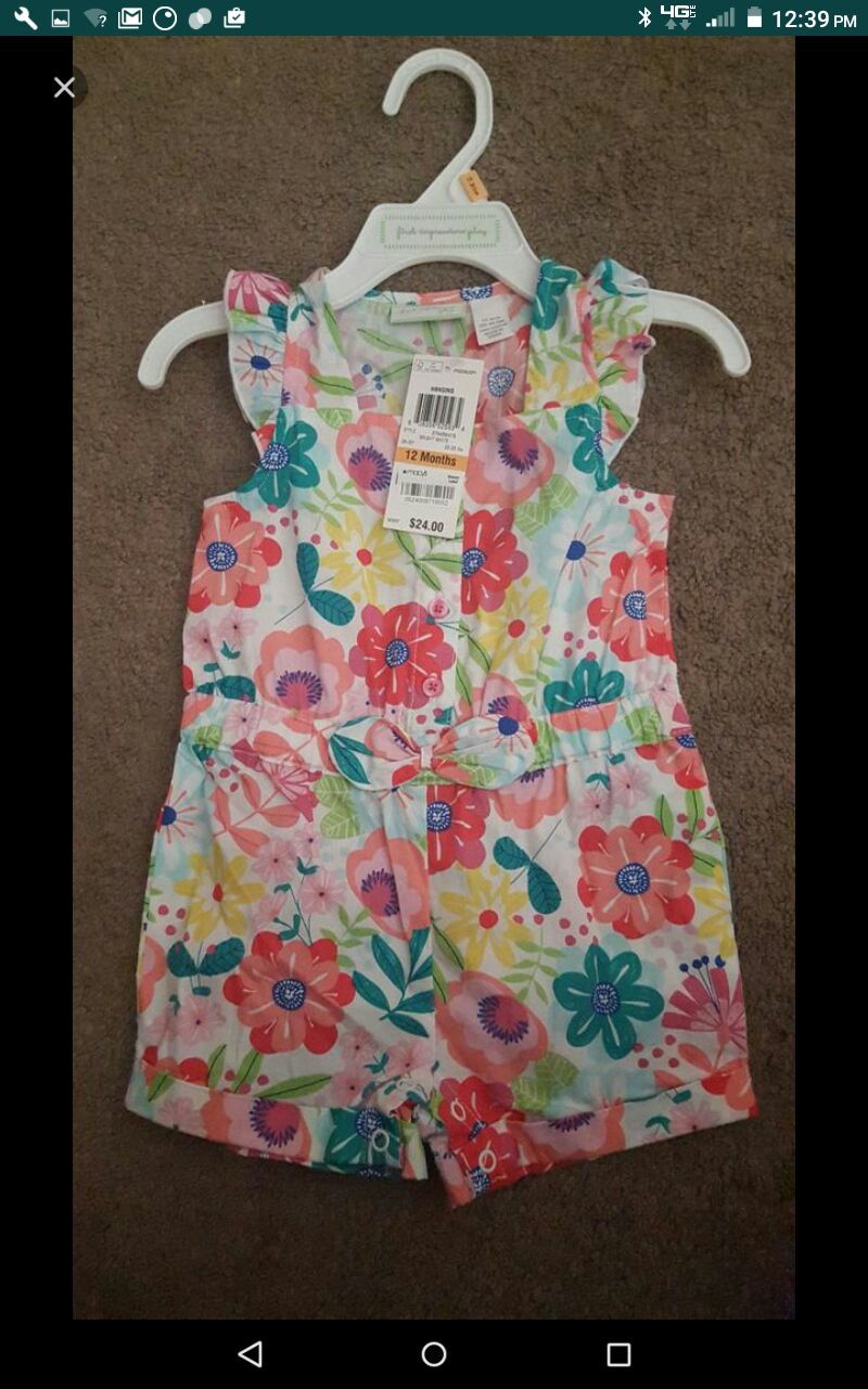 Brand New Romper, with tags- 13 mths
