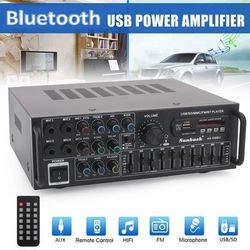 Sunbuck AS-336BU Karaoke 2000 Watt Continuous Power 2.0 Channel Audio Power Amplifier with Remote Control