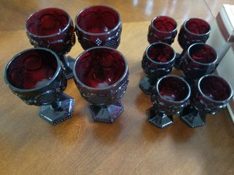 Avon 1876 Ruby Red Glassware