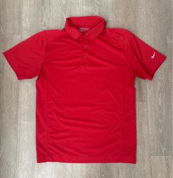 Men’s Red Nike Polo