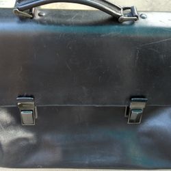 Prada Leather Briefcase Men Man Authentic black Made In Italy 