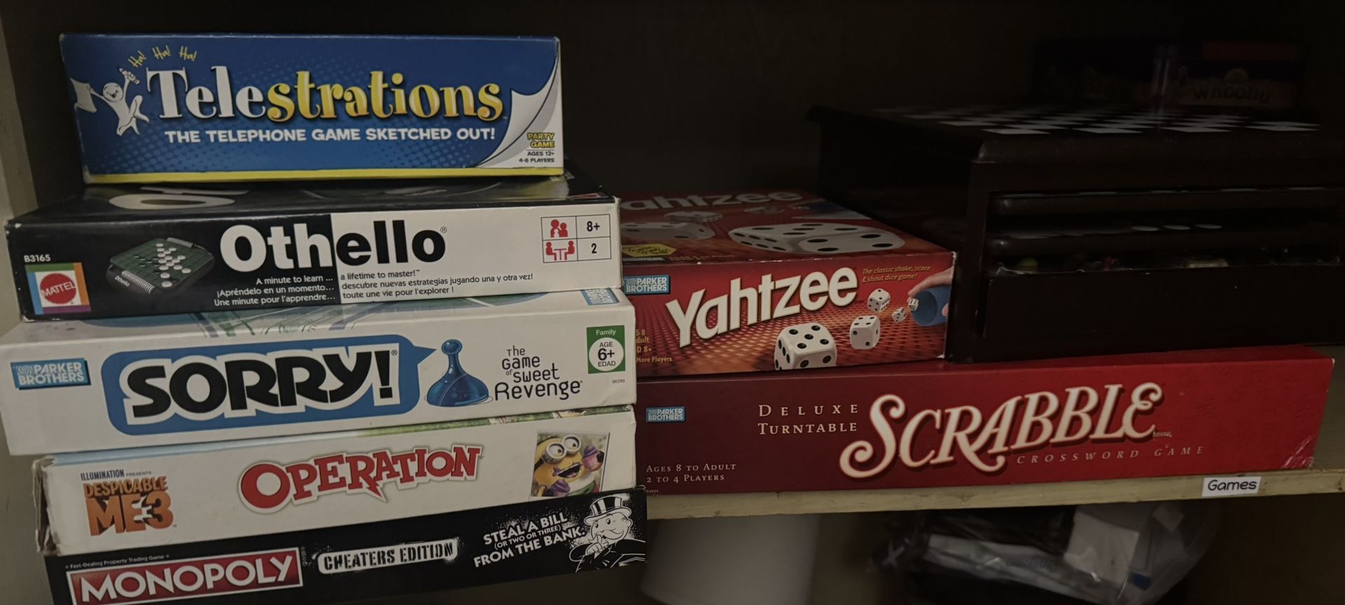 ALL Games and Puzzles for $10 except for Scrabble and Yahtzee