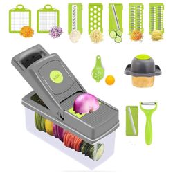 BRAND NEW IN BOX Vegetable Chopper With Container Onion Chopper, Egg Slicer, Slicer, Vegetable Slicer, Professional food chopper,8 blades