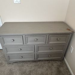 gray dresser