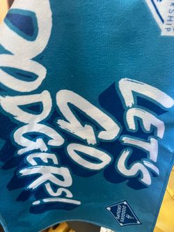Let's Go Dodgers! Blue L.A. Rally Towel Members Exclusive NEW