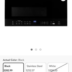 Black And Decker Over the Range Microwave