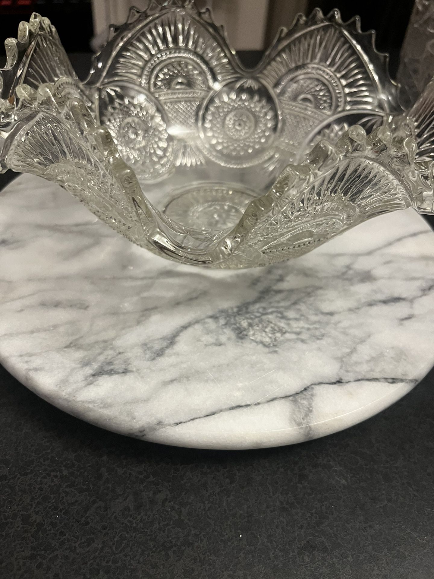 Antique Imperial Glass Serving Bowl