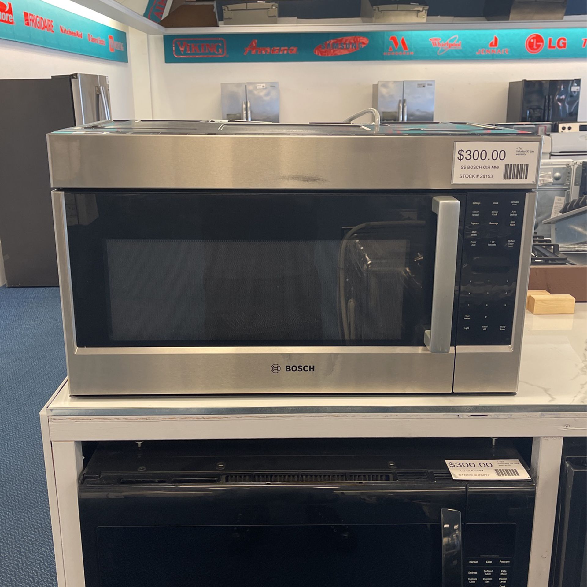 Stainless Steel Bosch Over the Range Microwave
