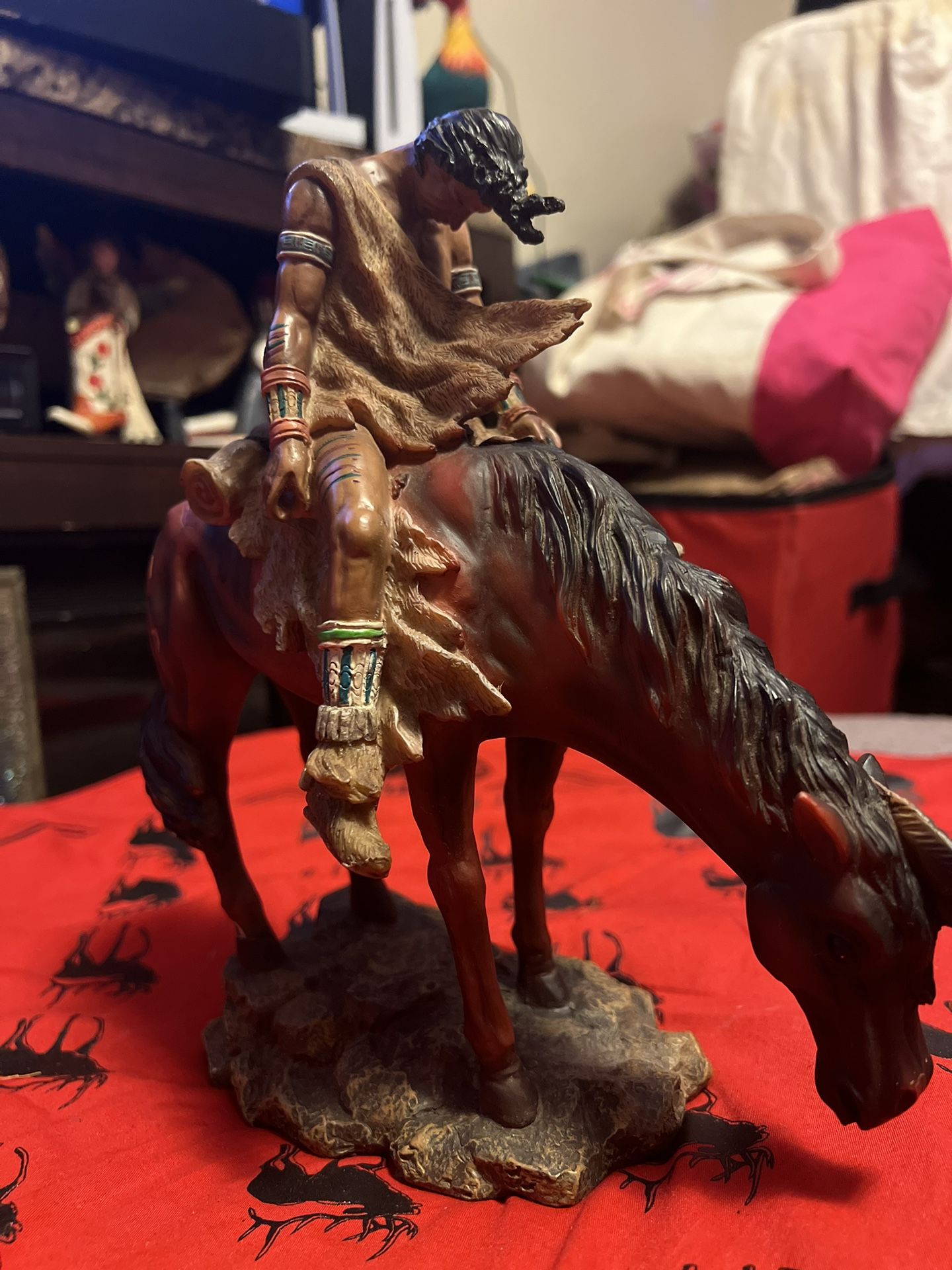 1982 Daniel Monfort Western Sculpture Native The End of The...