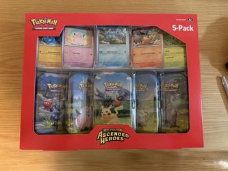 Pokemon Ascended Heroes 5-Pack tins