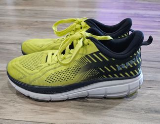 RBX Ascher Cushioned Running Shoes/Sneakers Lime/Navy Mens 10.5