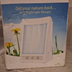 NatureBright SunTouch Plus Light and Ion Therapy Lamp New Open Box Works!
