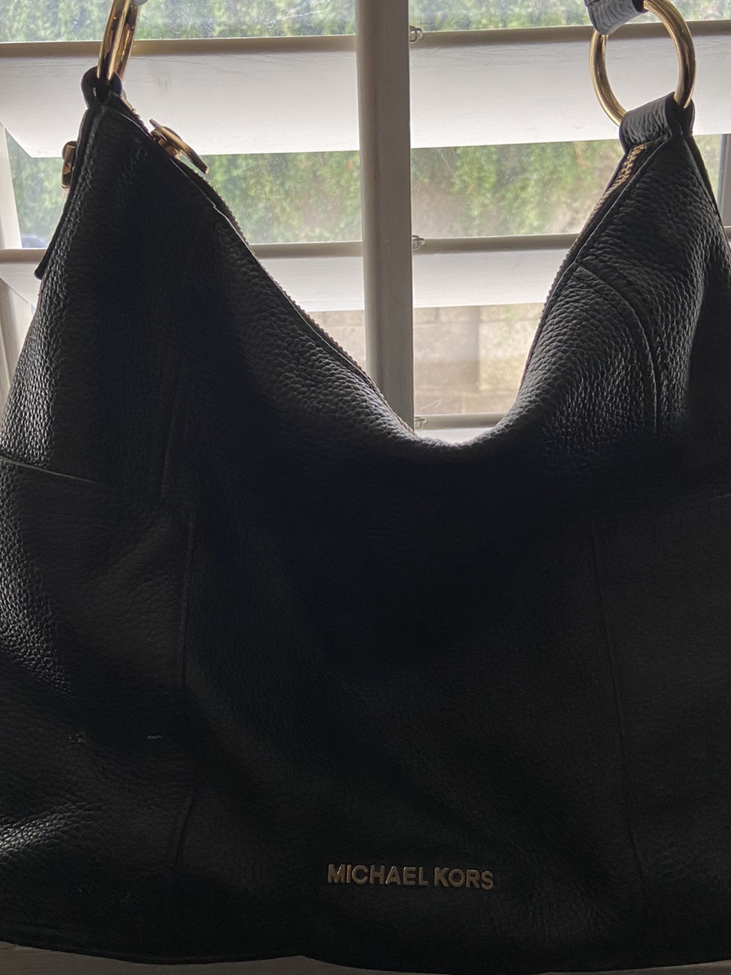 Black Leather Michael Kors Bag