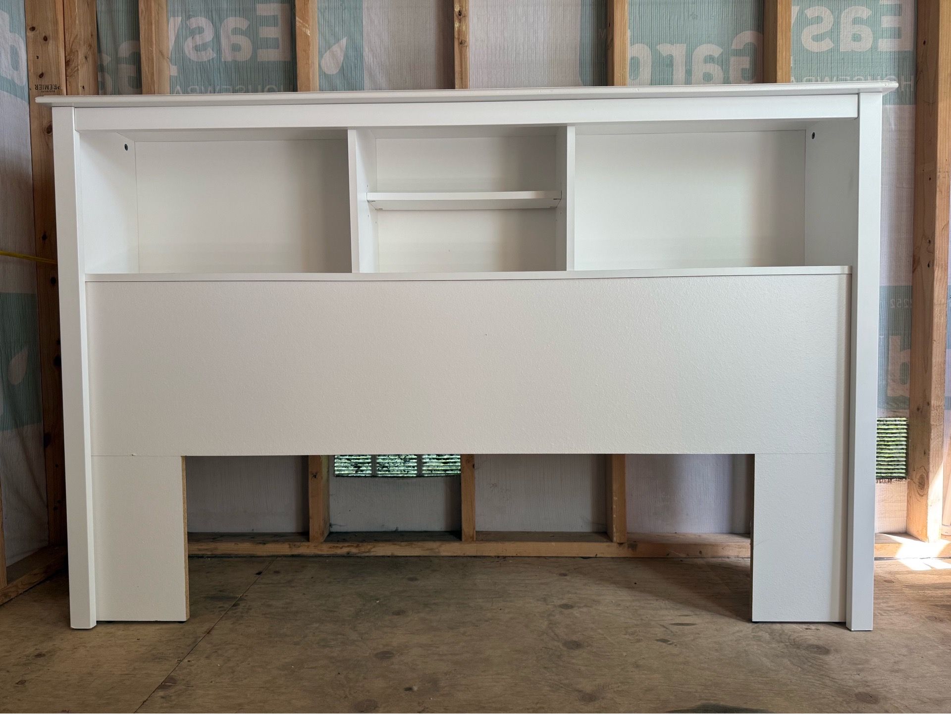 White Bookcase Headboard