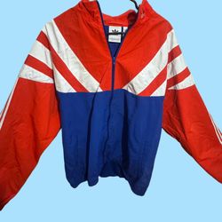 Adidas Balanta 96 Track Jacket. Red, White & Blue. Vintage Logo