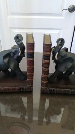 Elephant Theme Bookends