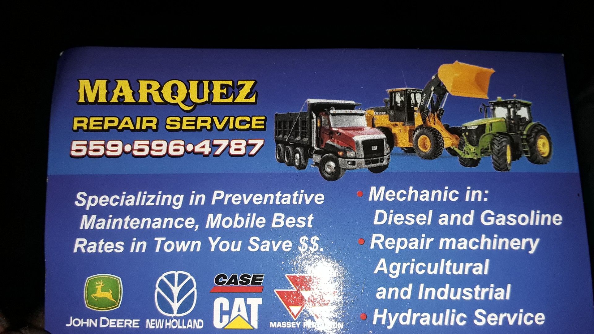 Tractor, farm equipment , Mobil repair,