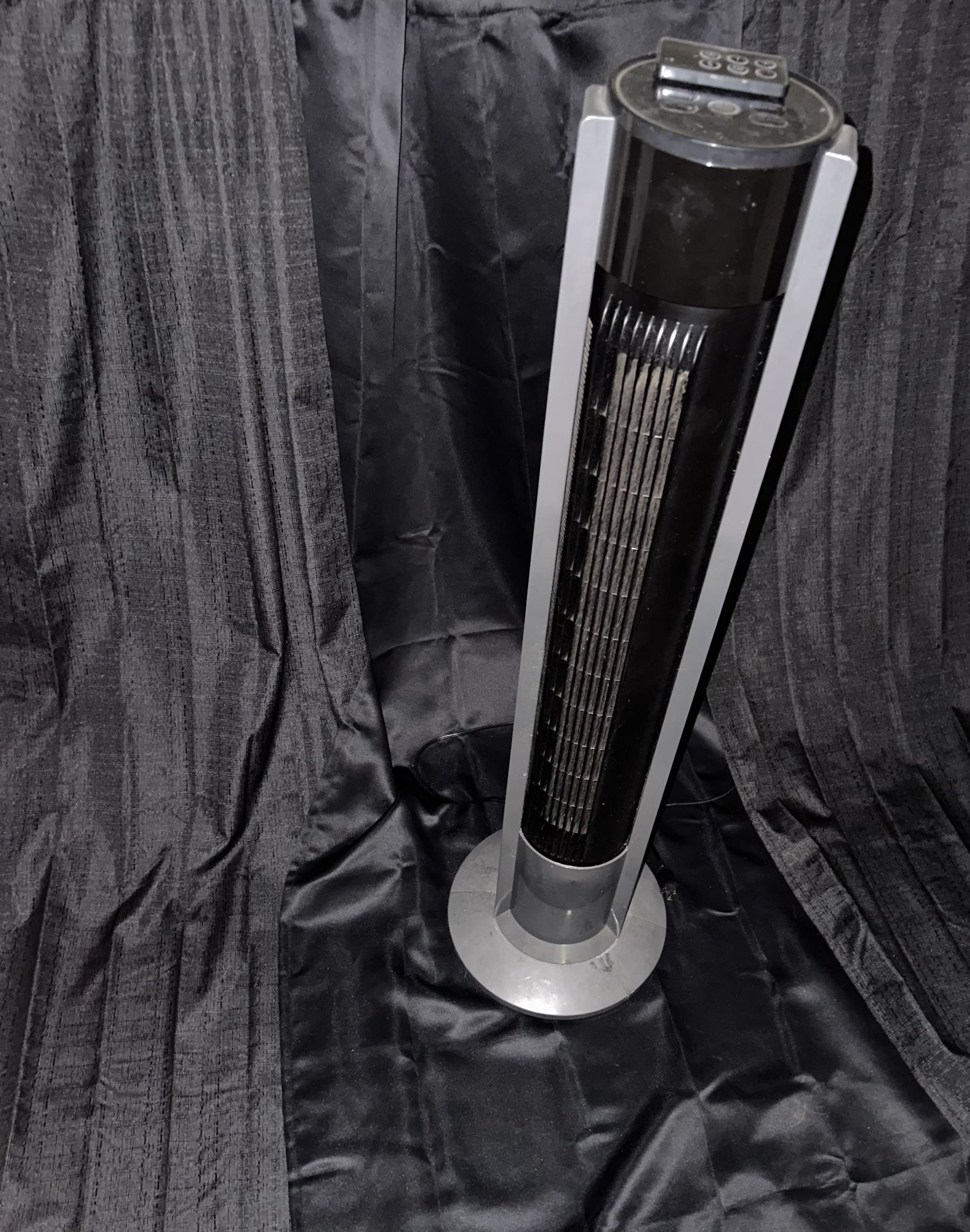 Better Homes & Gardens 40" 3-Speed Tower Fan, Internal Oscillation, Grey