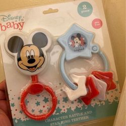 Disney Baby: Character Rattle and Star Ring Teether