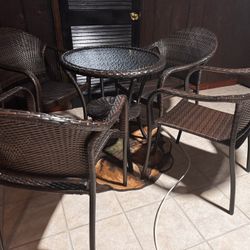 Wicker Table Set