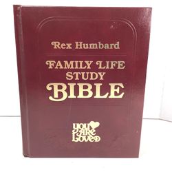 Rex Humbard Family Life Study Bible "You Are Loved" Leather Bound 1982