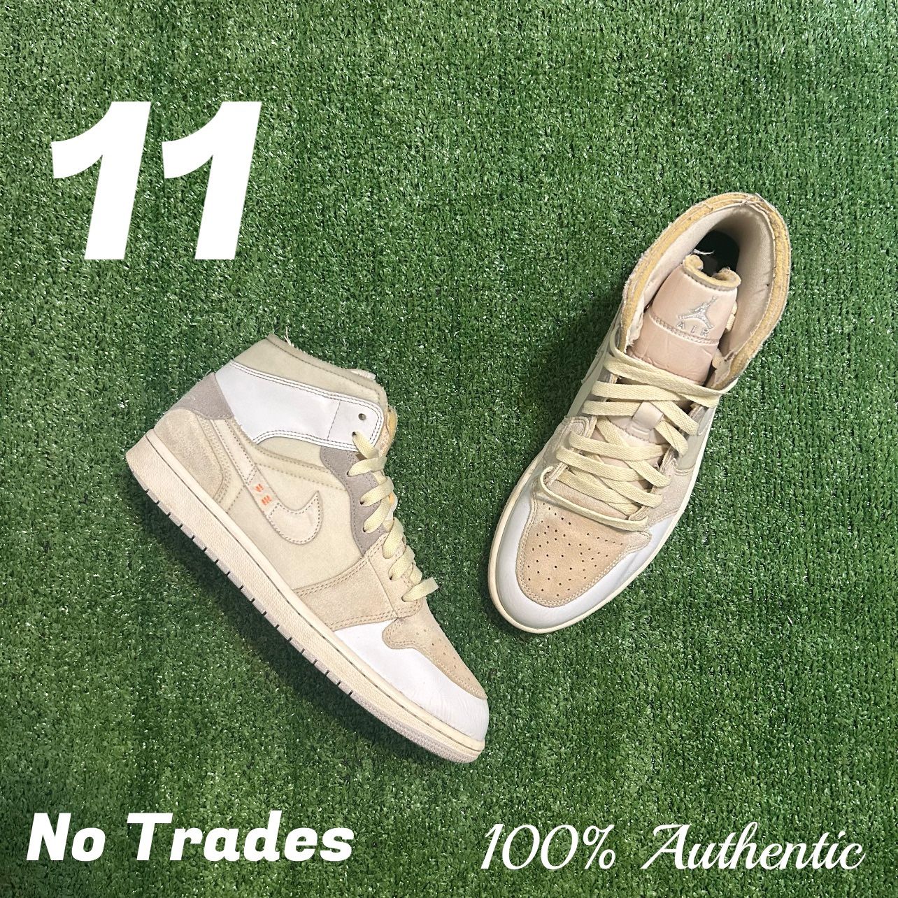Size 11 Air Jordan 1 Retro Mid Craft โInside Outโ ๐ฆบ