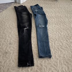 Size 25 Jeans  Black Flying Monkey Blue Tractor