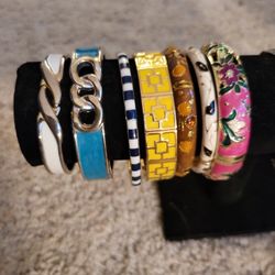 Vintage Enamel Cuff Bracelets