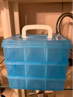 3 Tier stackable storage container
