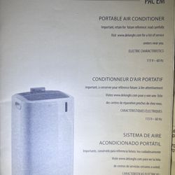 DeLonghi Pinguino PAC EM Portable Air Conditioner + Window Kit 