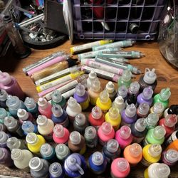 All Brand New 3d Puff Paints Glitter Glues Stickles Enamel Accents 