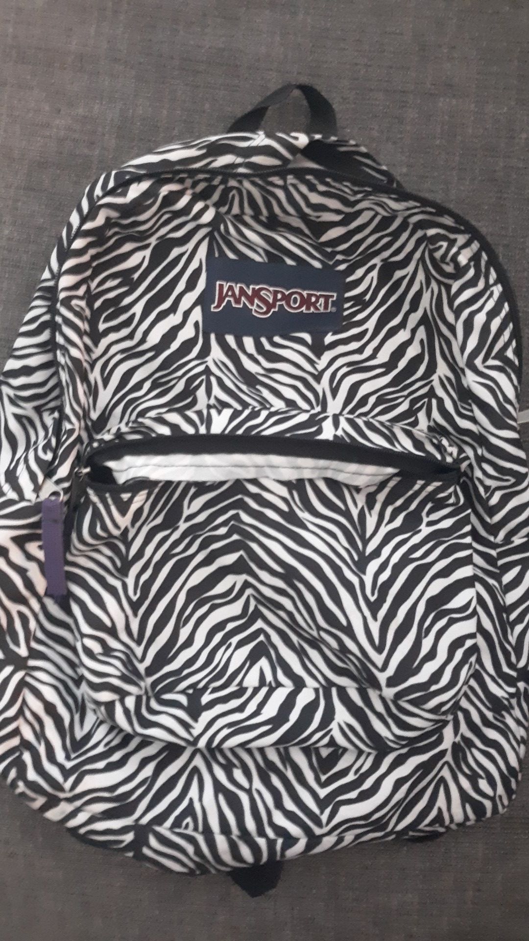 Like New Zebra Design Jansport Backpack
