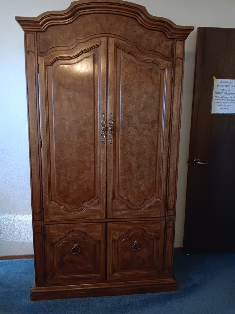 ** Now 50 % Off * Oak Armoire * Exceptionally Clean