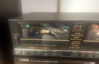 Pioneer CT-1170W Stereo Dual Cassette Deck TapePlayer-Perfect Watch Video Demo