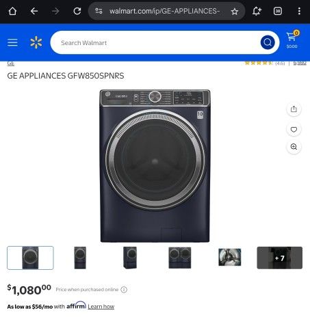 GE® 5.0 cu. ft. Capacity Smart Front Load ENERGY STAR® Steam Washer with SmartDispense™ UltraFresh V