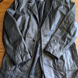 Vintage Leather Jacket. San Diego Leather Factory. Size 42L. Never Worn. Pick Up Lemon Grove.