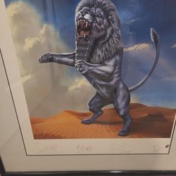 Rolling Stones Signed Poster Framed 