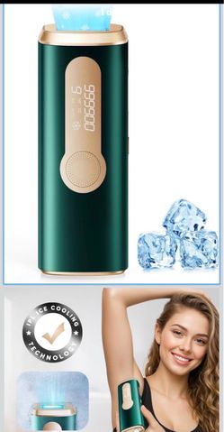 IPL Laser Hair Removal Device for Women & Men - Safe At-Home 45°F Ice-Cooling Contact for Painless & Long-Lasting Results, 86% Less Hair In 3 Weeks fo