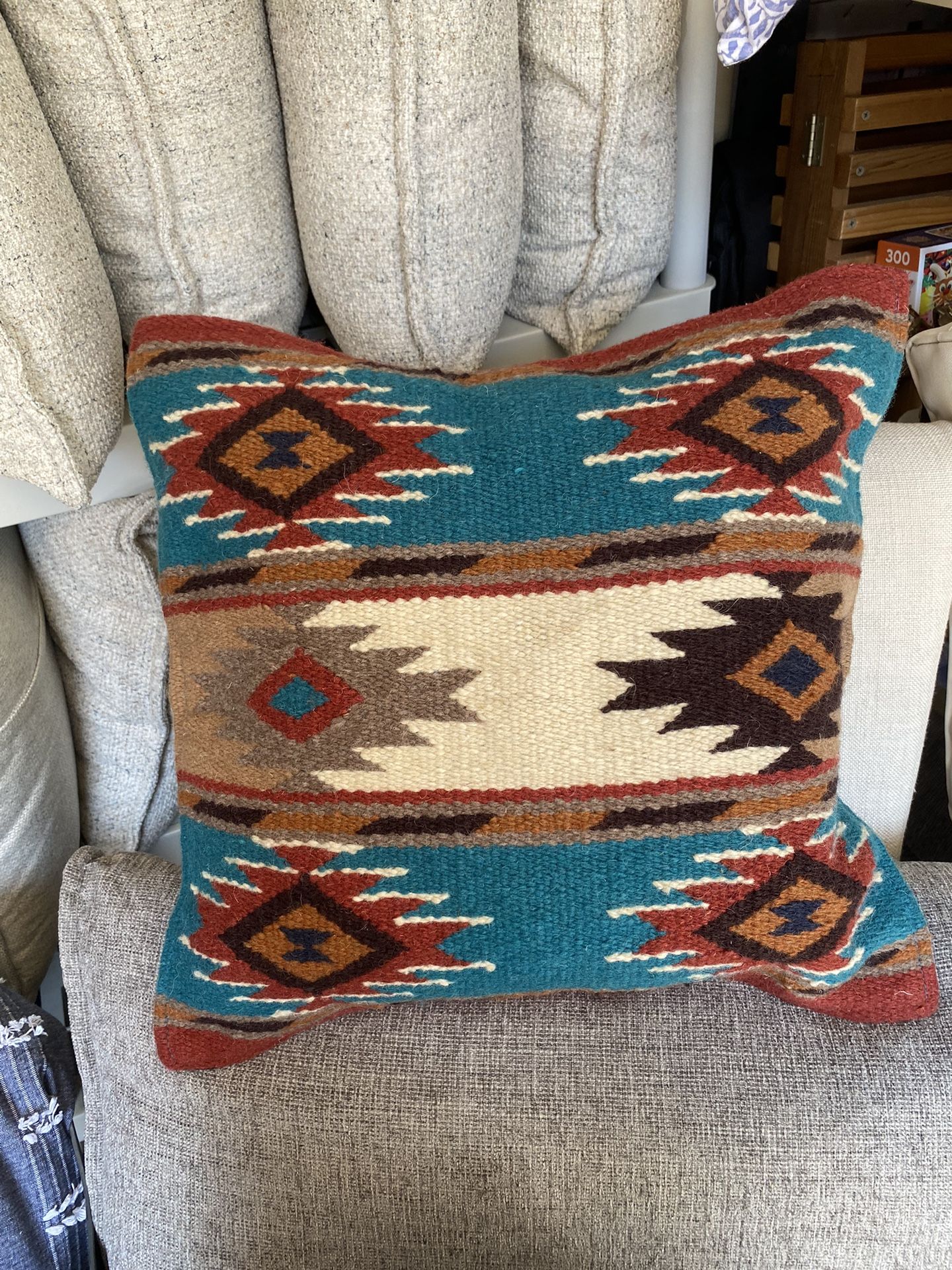 20x20 Woven Saddle blanket Pillow