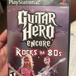 PS2 Guitar Hero Encore Rocks The 80s 