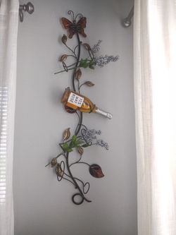 New Wine Rack And Glasses Holder With Wall Wine Rack And Floor Wine Rack.....Moving Sale!!!!