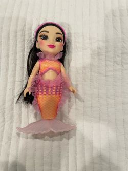 Small Mermaid Doll with Black Hair