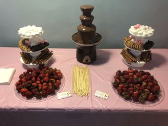 Chocolate fountain!