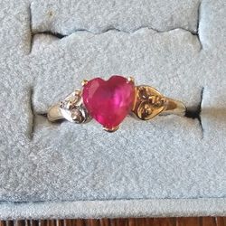 10k Gold And Ruby Ring