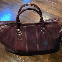Vera Pelle Leather Travel Bag..NEW
