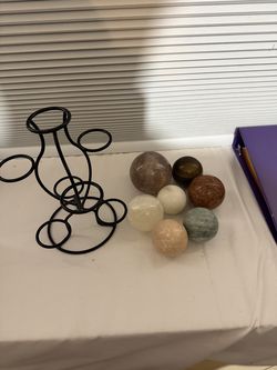 Cool rocks on a stand