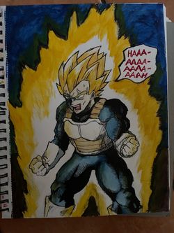 Dragon Ball Z Vegeta Drawing