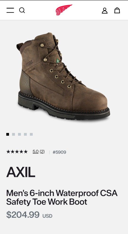 Axil Worx Steel Toe Waterproofproof  #5909 